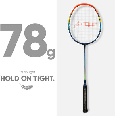 Li-Ning G-Force 3700 Superlite Strung Badminton Racquet (Blue / Orange)