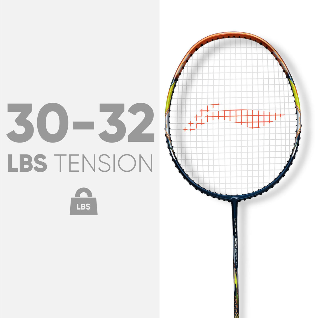 Li-Ning G-Force 3800 Superlite Strung Badminton Racquet (Blue / Brown)