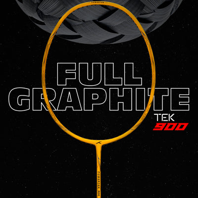 Hundred Powertek 906 Strung Badminton Racquet (Yellow)