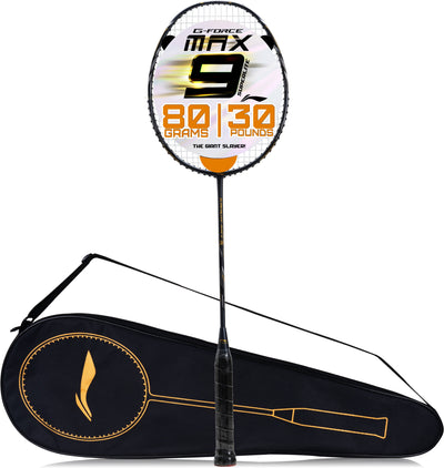 Li-Ning G-Force Superlite Max 9 Strung Badminton Racquet (Grey / Black)
