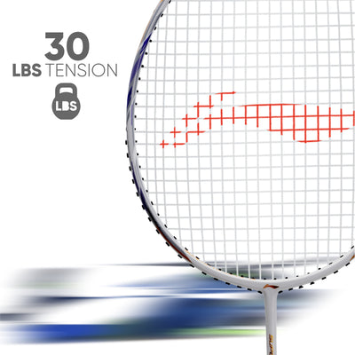 Li-Ning G-Force Superlite Max 9 Strung Badminton Racquet (White / Purple)