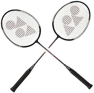 GR 303 Black Full Cover Badminton Racquet Combo (Set of 2)