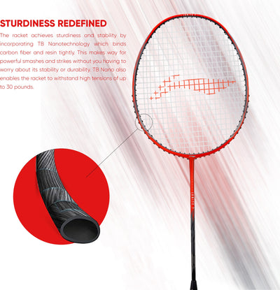 Li-Ning Ignite 7 Strung Badminton Racquet (Brown / Black)