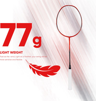 Li-Ning Ignite 7 Unstrung Badminton Racquet (Grey / Red)