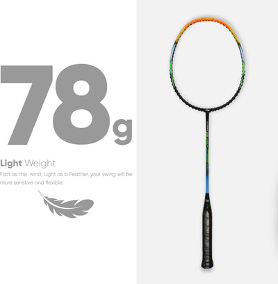 Li-Ning G-Force 3700 Superlite Unstrung Badminton Racquet (Black / Orange)