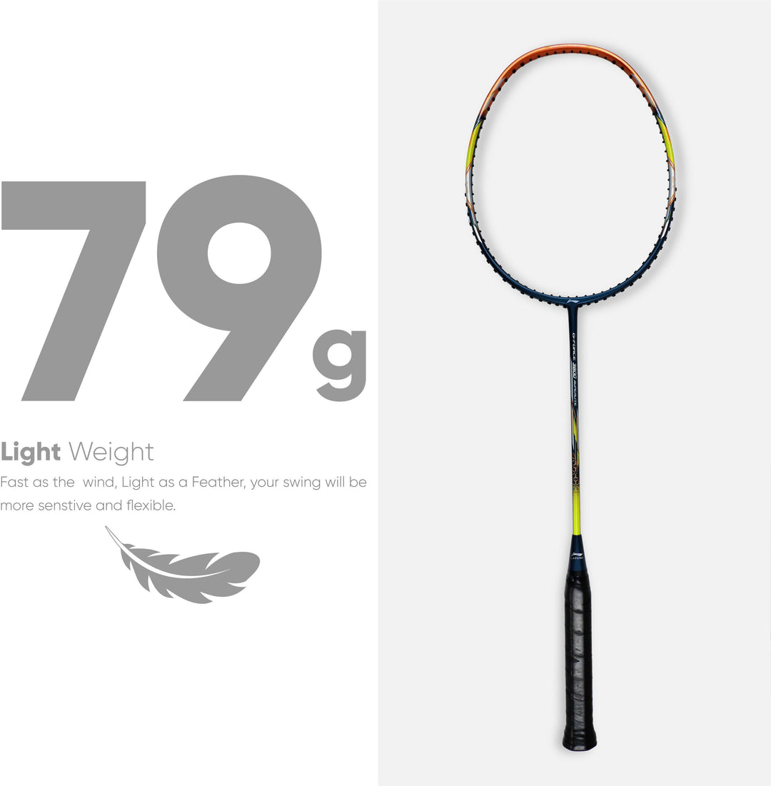 Li-Ning G-Force 3800 Superlite Unstrung Badminton Racquet (Blue / Brown)