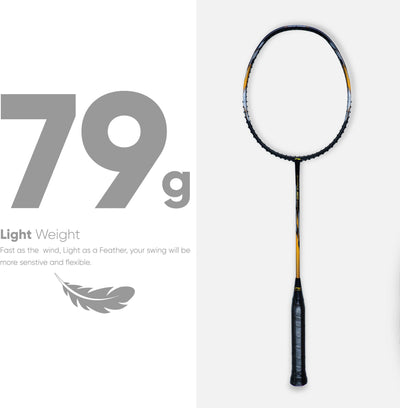 Li-Ning G-Force 3900 Superlite Unstrung Badminton Racquet (Black / Gold)