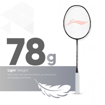 Li-Ning AIR-FORCE 78 G2 Strung Badminton Racquet (Black / Silver)