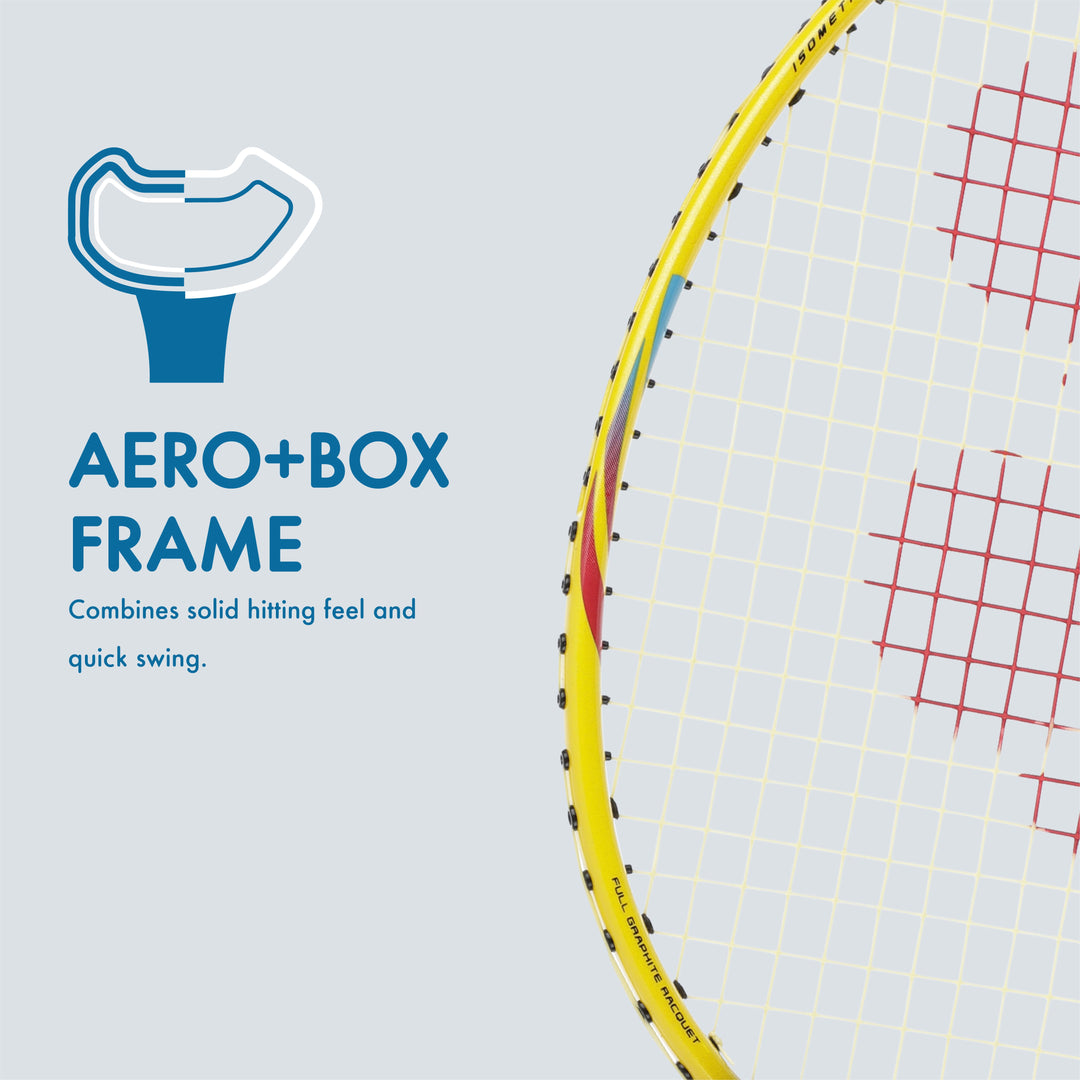 Astrox 01 Badminton Racquet (Rotational Generator System | Aero + Box Frame | 28 Lbs Tension)