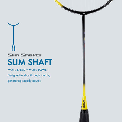 Astrox 01 Badminton Racquet (Rotational Generator System | Aero + Box Frame | 28 Lbs Tension)