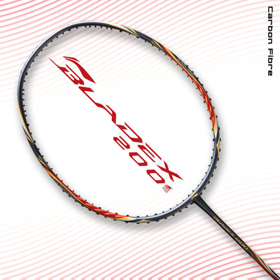 Li-Ning BladeX 200R Strung Badminton Racquet (Grey / Red)