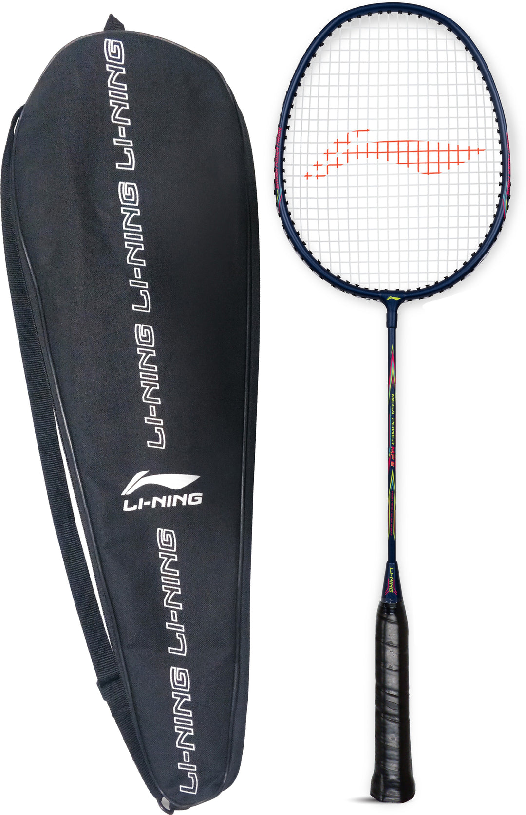 Li-Ning Mega Power 8 Strung Badminton Racquet (Blue)