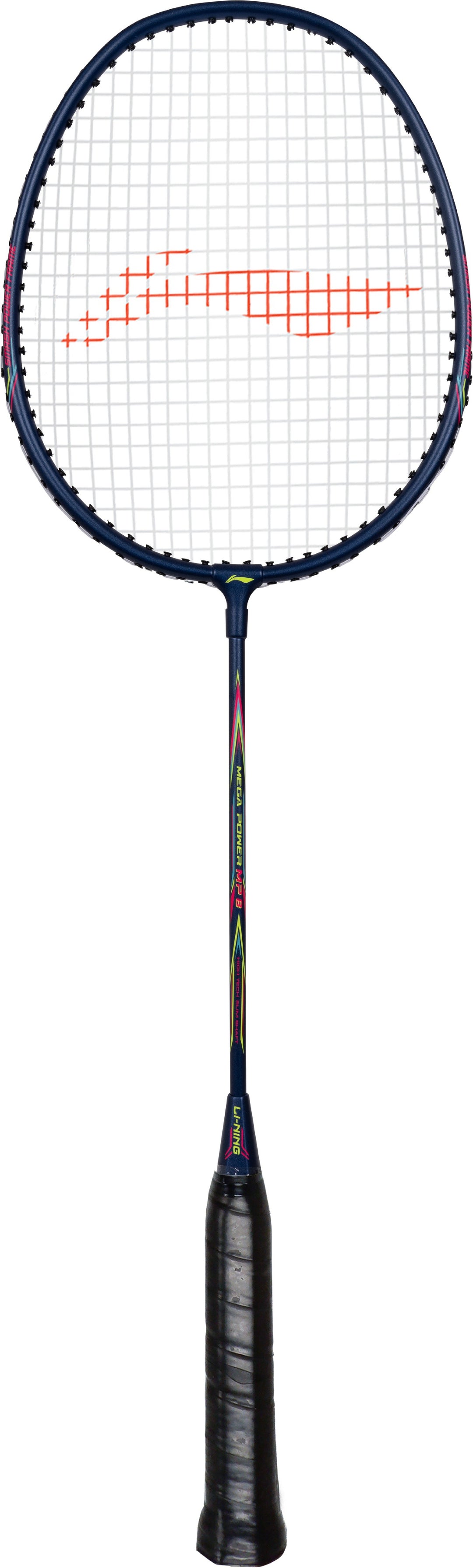 Li-Ning Mega Power MP 8 - Pack of 2 + 1 Full Cover Strung Badminton Racquet (Multicolor)