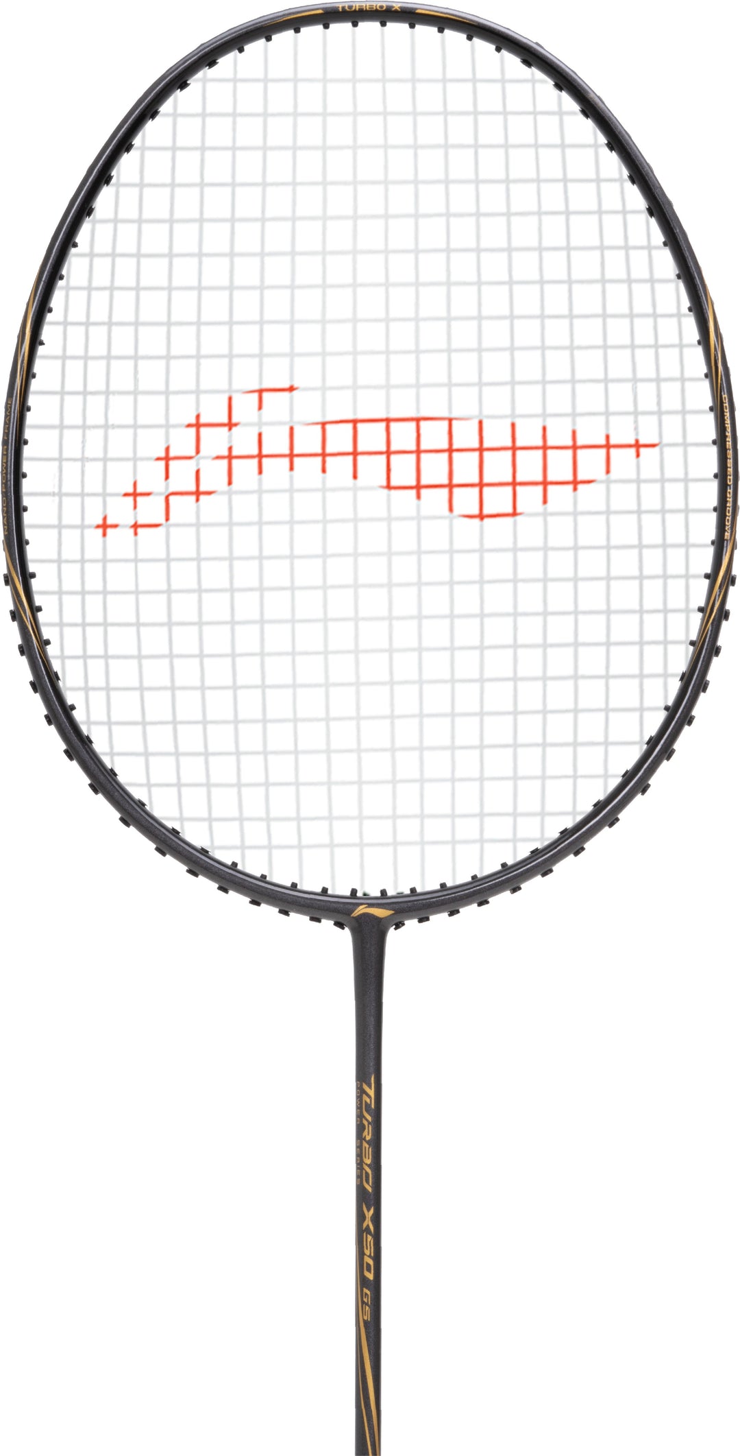 Li-Ning Turbo X 50 G5 Strung Badminton Racket (Black,Gold) Strung Badminton Racquet (Black / Gold)