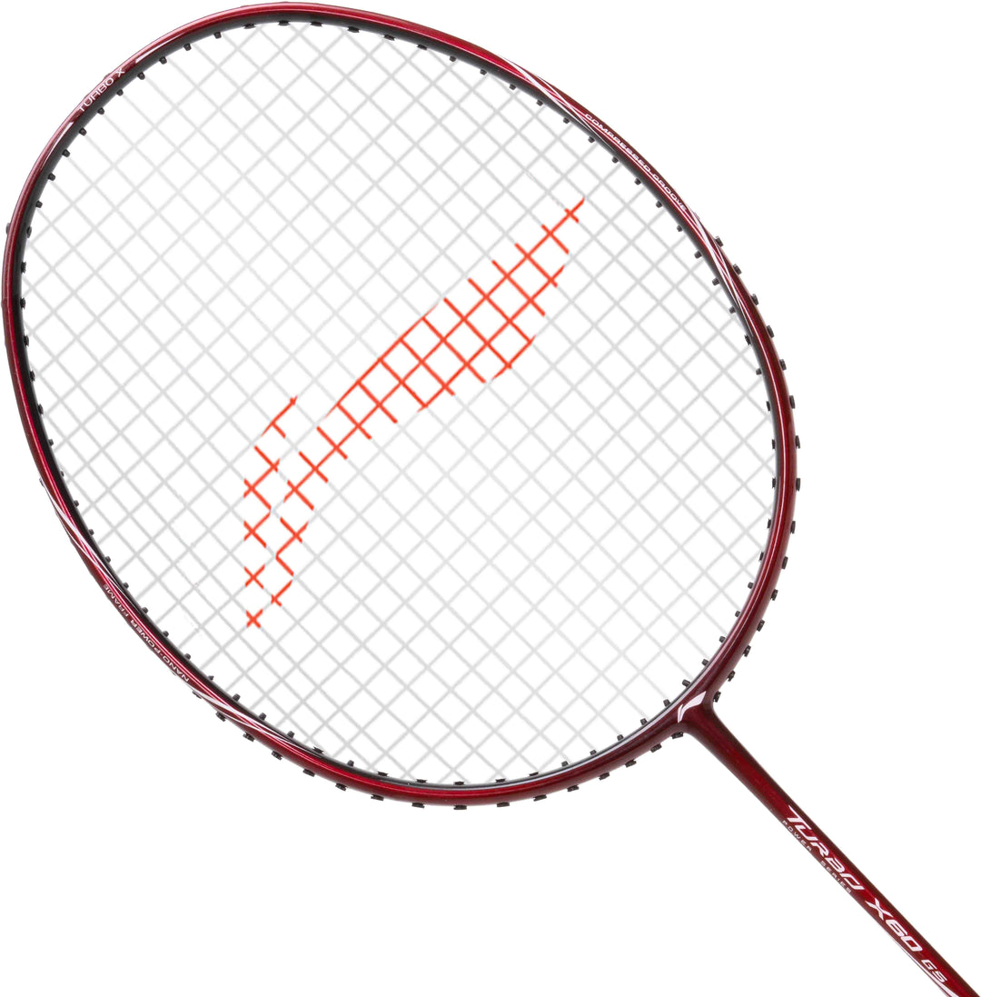 Li-Ning Turbo X 60 G5 Strung Badminton Racket (Red, White) Strung Badminton Racquet (Red / White)