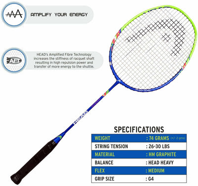 Xenon Lite HM Graphite Badminton Racquet (Strung)