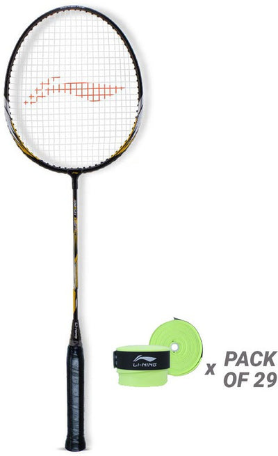 XP-IV Strung Badminton Racket With Free Head Cover | Pack of 29 Grip