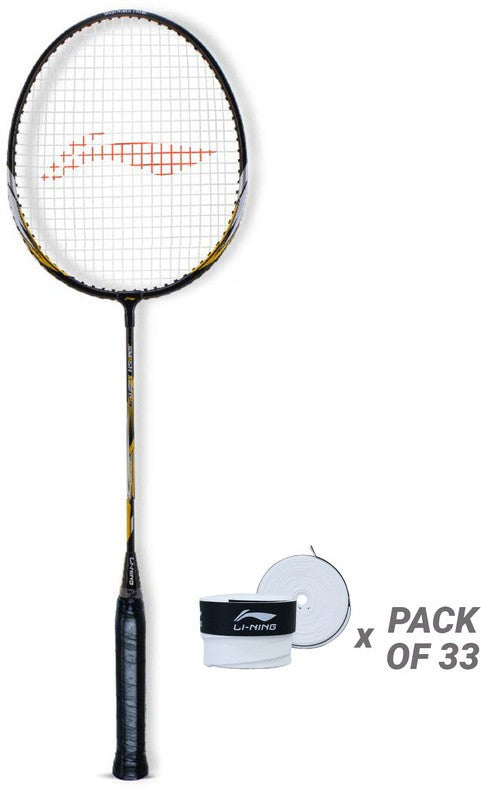 XP-IV Strung Badminton Racket With Free Head Cover | Pack of 33 Grip