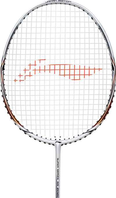 Li-Ning Super Series 2020 (olympic series) Strung Badminton Racquet (White / Gold)