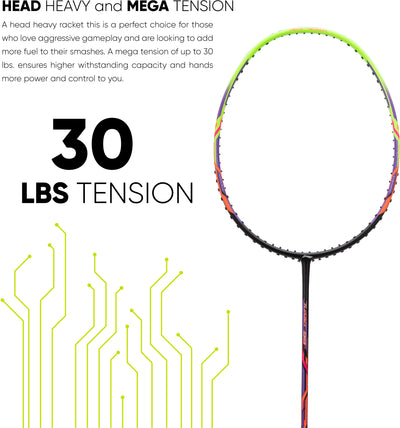 Li-Ning Turbo 99 Unstrung Badminton Racquet (Black / Green)