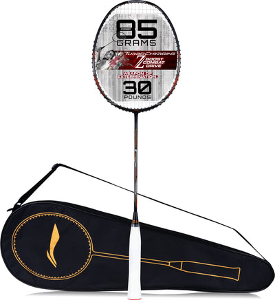 Li-Ning Turbo Charging Z Combat Strung Badminton Racquet (Black / Brown)