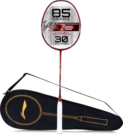 Li-Ning Turbo Charging Z Combat Strung Badminton Racquet (Red / Black)