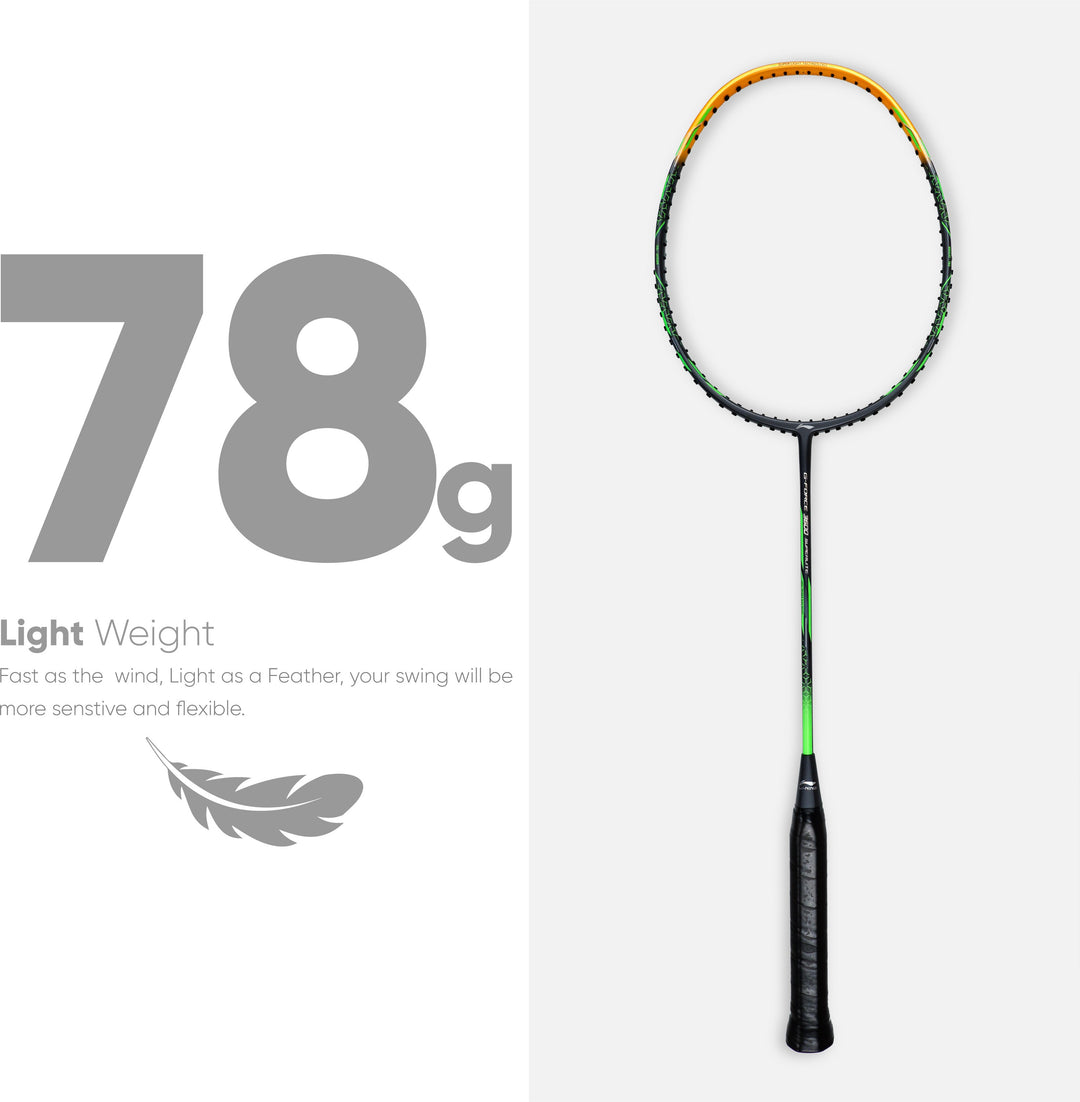 Li-Ning G-Force 3600 Superlite Unstrung Badminton Racquet (Grey / Gold)