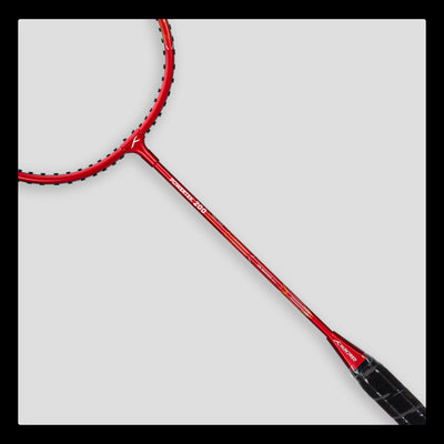 Hundred POWERTEK 200 Strung Badminton Racquet (Red)