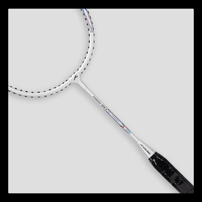 Hundred POWERTEK 200 JR Strung Badminton Racquet (White)