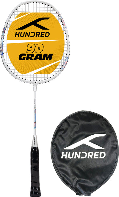 Hundred POWERTEK 200 JR Strung Badminton Racquet (White)