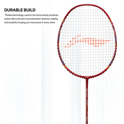 Li-Ning Blaze 100 Strung Badminton Racquet (Red)