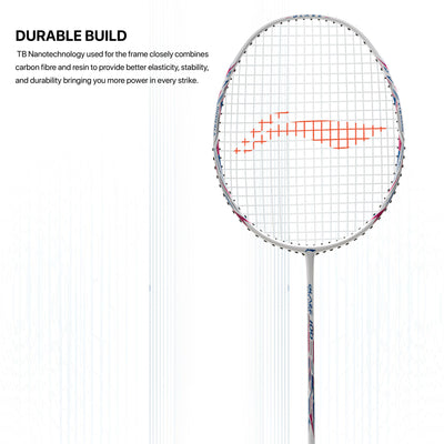 Li-Ning Blaze 100 Strung Badminton Racquet (Pink / Blue / White)