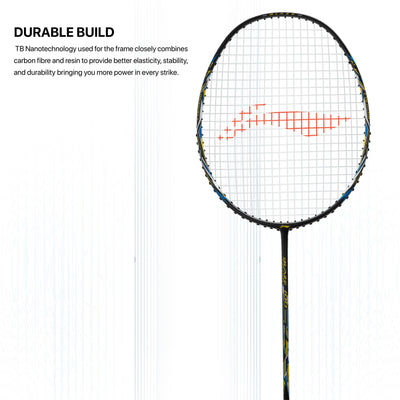 Li-Ning Blaze 100 Strung Badminton Racquet (Grey)