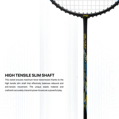 Li-Ning Blaze 100 Strung Badminton Racquet (Grey)