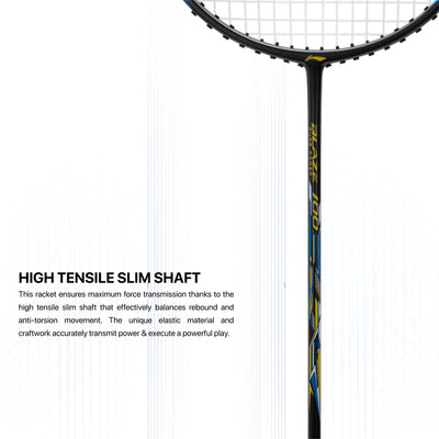 Li-Ning Blaze 100 Strung Badminton Racquet (Yellow / Blue / Black)