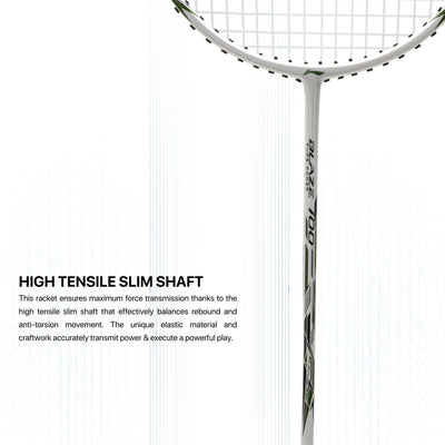 Li-Ning Blaze 100 Strung Badminton Racquet (White / Green / Black)