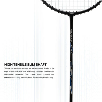 Li-Ning Blaze 100 Strung Badminton Racquet (Black)