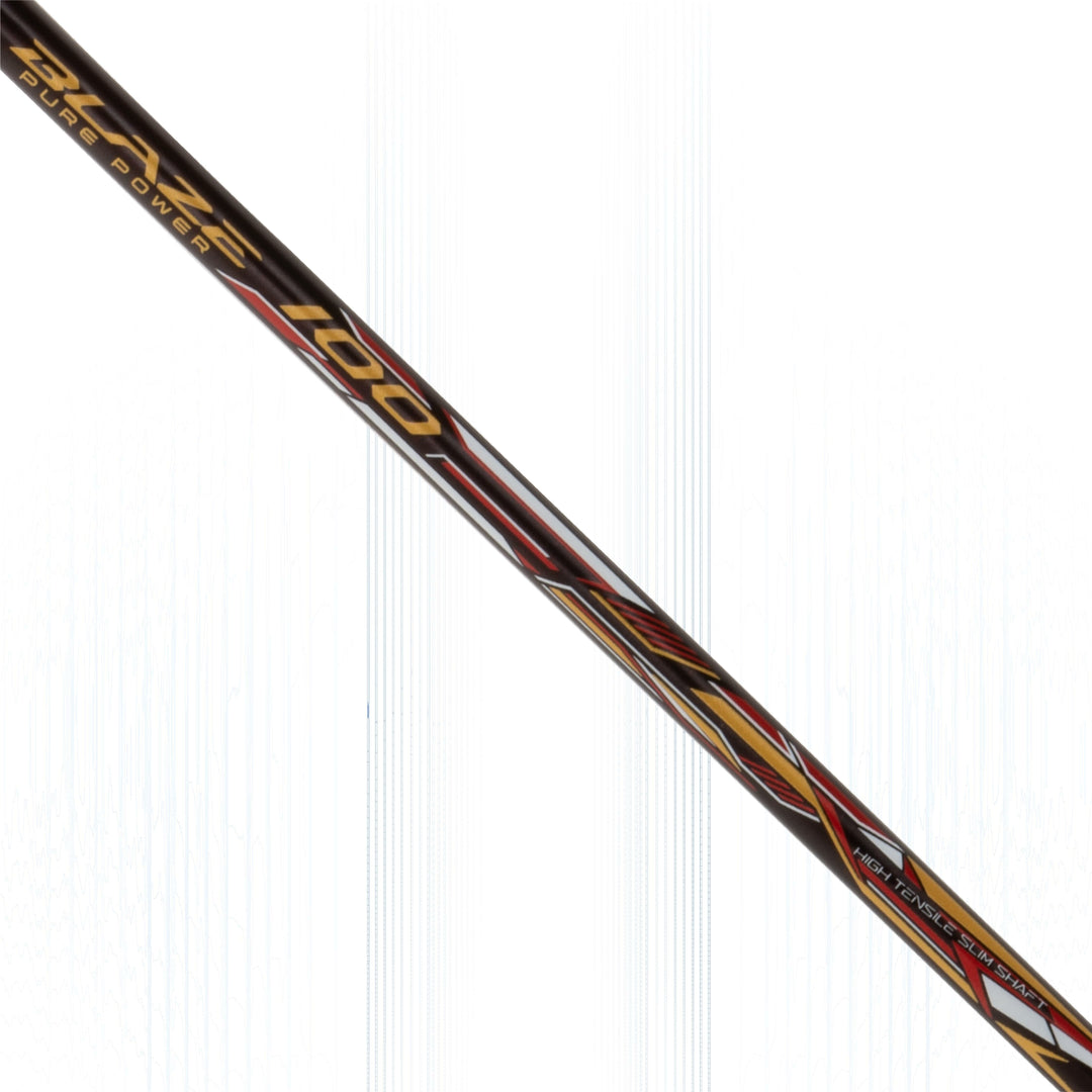 Li-Ning Blaze 100 Strung Badminton Racquet (Brown / Red / Gold)