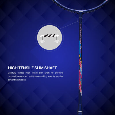 Li-Ning Challenger Boost Strung Badminton Racquet (Yellow)