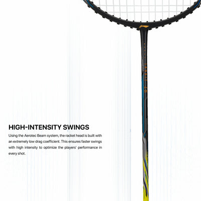 Li-Ning Combat Z8 Strung Badminton Racquet (Green / Grey)