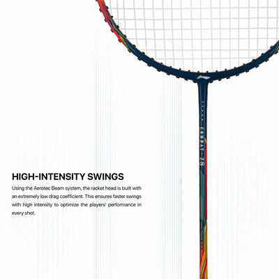 Li-Ning Combat Z8 Strung Badminton Racquet (Yellow / Blue / Red)