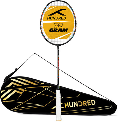 Hundred CULT 72 Unstrung Badminton Racquet (Black)