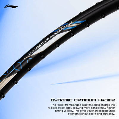 Li-Ning G-Force 5800 Superlite Strung Badminton Racquet (Black / Blue)