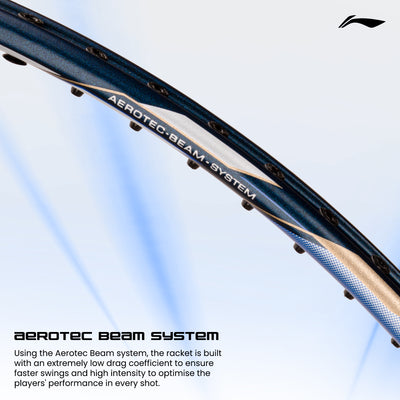 Li-Ning G-Force 5900 Superlite / 79 grams / G6 Unstrung Badminton Racquet (Blue / Gold / White)