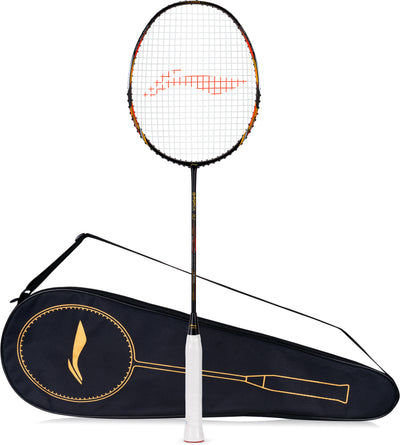 Li-Ning G-Force X5 Strung Badminton Racquet (Black / Orange)