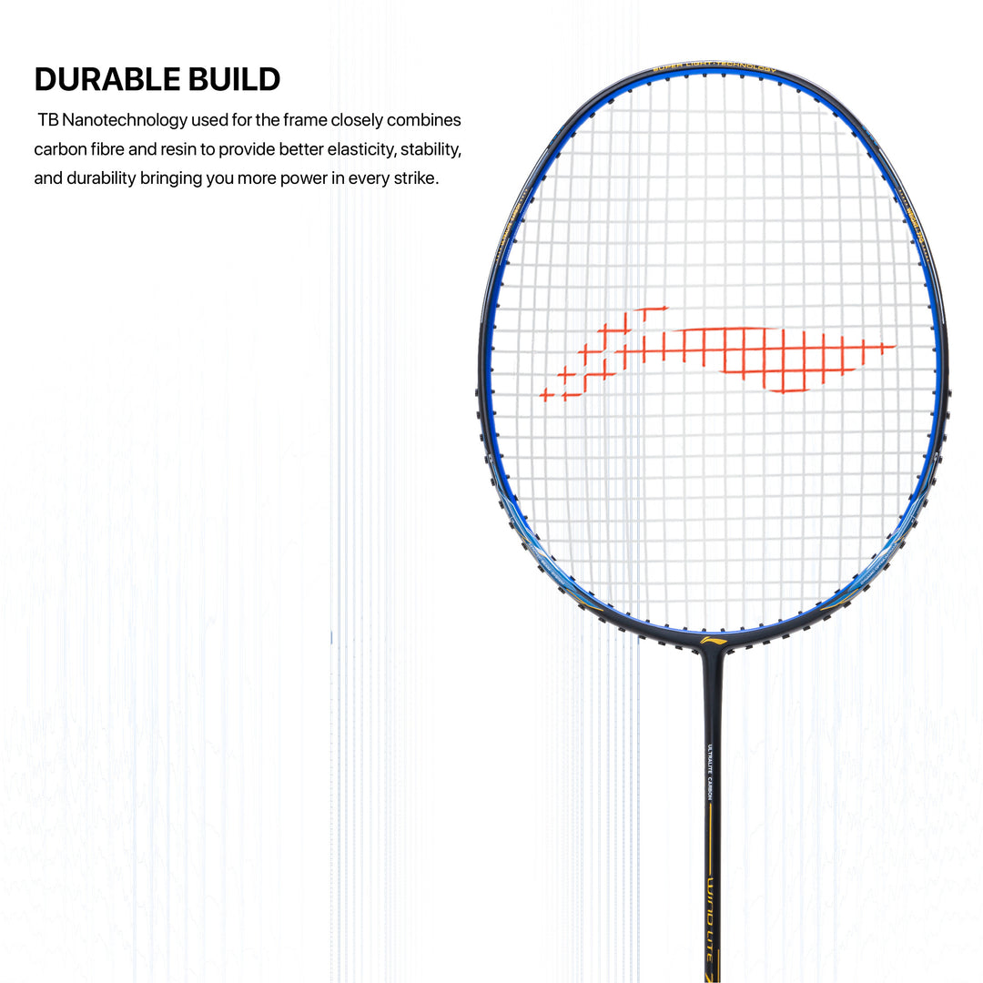 Li-Ning Wind Lite 700 II Strung Badminton Racquet (Black / Blue)