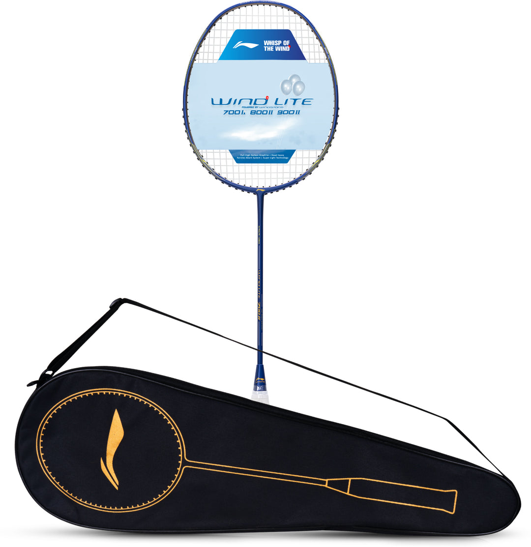 Li-Ning Wind Lite 700 II Strung Badminton Racquet (Blue / Brown)