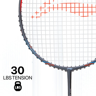 Li-Ning Wind Lite 800 II Strung Badminton Racquet (Grey / Red)