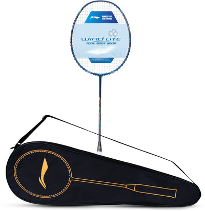 Li-Ning Wind Lite 800 II Strung Badminton Racquet (Blue / Grey)