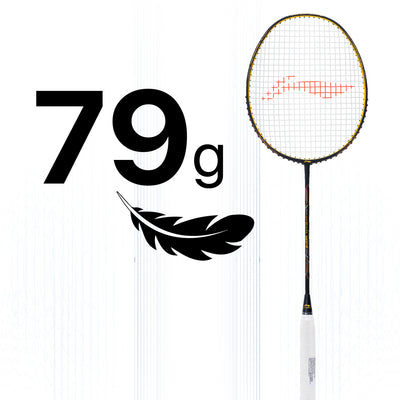 Li-Ning Wind Lite 900 II Strung Badminton Racquet (Black / Gold)